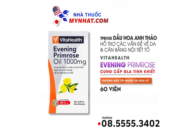 công dụng sản phẩm evening primrose oil 1000mg