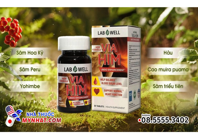 thành phần sản phẩm Lab Well Via Him