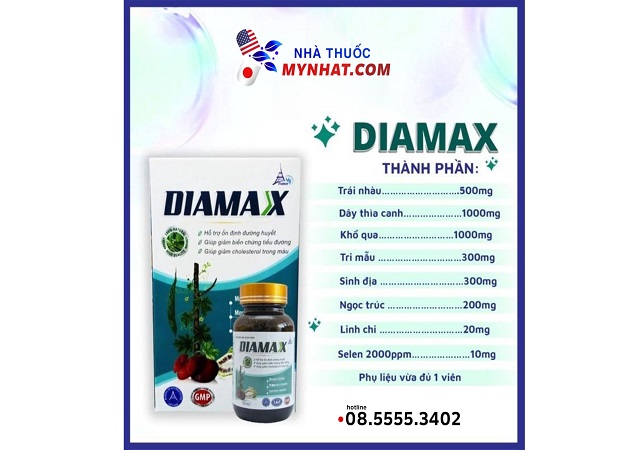 thành phần sản phẩm Diamax